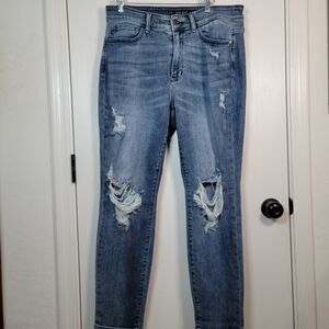 Judy Blue Boyfriend Fit Distressed Jeans Size 14W